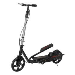 Scooter de mobilité à deux roues pour adulte, vélo à pédale à double aile, modèle : noir standard