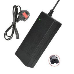 42V 2A T-head Scooter électrique Chargeur intelligent Chargeur de batterie au lithium 36V, prise: Royaume-Uni