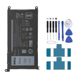 Batterie lithium-ion WDXOR 11,4 V 42 Wh pour Dell Inspiron 13 14 15 17 5000 7000 P69G001 5378 5379 5770 5570 P69G Vostro 5471