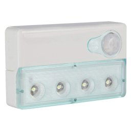 Détecteur de mouvement infrarouge PIR Auto Sensor Light, Mini port USB, 4 LED, lumière blanche, distance sensible: 3 m (bleu bébé)
