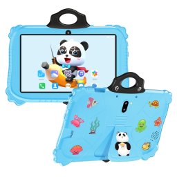 Tablette PC pour enfants WiFi C79 Panda 7 pouces, 2 Go + 16 Go, processeur Android 7.1 MT6735 Octa Core (bleu)