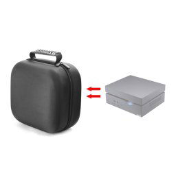 Pour Asus Vivo Mini VC66 Mini Mini PC Sac de stockage protecteur (noir)