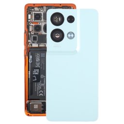 Pour OPPO Reno8 Pro + couvercle arrière de batterie d'origine avec couvercle d'objectif d'appareil photo (vert)