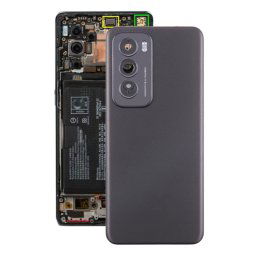Pour OPPO Reno12 Global Original Cache arrière de batterie avec cache d'objectif d'appareil photo (noir)