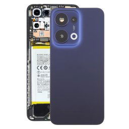 Cache arrière de batterie d'origine pour OPPO Reno13 avec cache d'objectif d'appareil photo (bleu foncé)