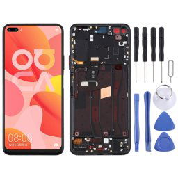 Écran LCD OEM pour Huawei Nova 6 4G Digitizer Assemblage complet avec cadre (noir)