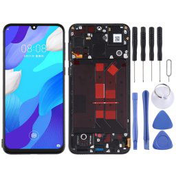 LCD OLED d'origine pour Huawei Nova 5 Numériseur complet avec cadre (noir)