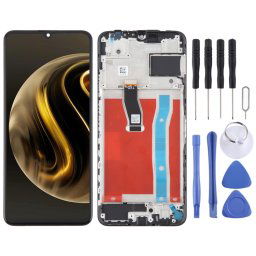 Pour Huawei Nova Y72 Écran LCD d'origine numériseur assemblage complet avec cadre (noir)