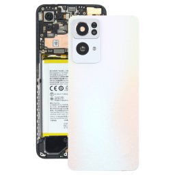 Pour OPPO Reno7 Pro couvercle arrière de batterie d'origine avec couvercle d'objectif d'appareil photo (or)