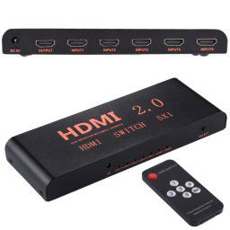 Commutateur HDMI 2.0 5X1 4K / 60Hz avec télécommande,