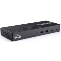 WAVLINK UG69PD25 Pro 100W PD chargeant une station d'accueil pour ordinateur portable à triple écran 4K, prise: prise britannique