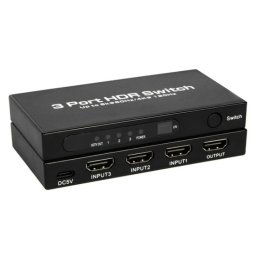 Adaptateur Q8-3 pour consoles de jeux, PC, TV, Switch HDMI 2.1 ultra fin 3x1, 8K 60 Hz