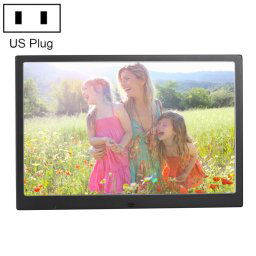 HSD1504 15,4 pouces LED 1280x800 Affichage haute résolution Cadre photo numérique avec support et télécommande, support SD / MMC / MS Port / Port USB, Plug US (noir)