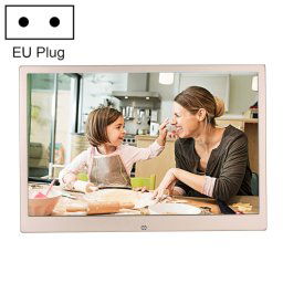 HSD1504 15,4 pouces LED 1280x800 Affichage haute résolution Cadre photo numérique avec support et télécommande, support SD / MMC / MS Port / Port USB, plug EU (GOLD)