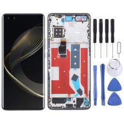 Pour Huawei Nova 11 Pro Écran LCD d'origine numériseur assemblage complet avec cadre (noir)