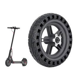 Pour scooter électrique Xiaomi M365, roue arrière de 8,5 pouces, pneu en nid d'abeille solide absorbant les chocs avec moyeu (noir)
