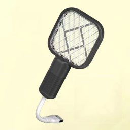 Lampe anti-moustique électrique USB pour tapette à moustiques 2 en 1 anti-moustiques (noir)