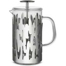 Alessi - Cafetière à piston Barket - Métal - Acier inoxydable - Designer Donia Maaoui