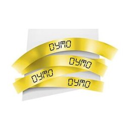 Dymo Ruban thermoretractable noir sur jaune 19MM pour rhinopro