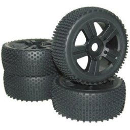 Roues complètes Spike pour Buggy Reely D08B03NRSBA1 5 rayons noir 1:8 4 pc(s)