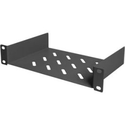 Digitus DN-10-TRAY-1-B 10 pouces Plaque de sol avec fentes daération, perforé adapté à une baie de profondeur: à partir de 300 mm noir (RAL 9005)