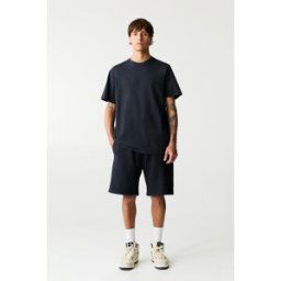 Pull&Bear Lot Short Et T-Shirt Basique Bleu marine M male