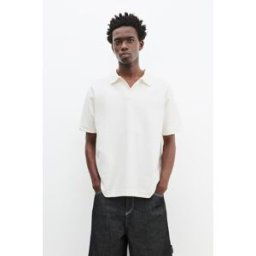 Pull&Bear Polo Manches Courtes Structure Blanc cassé M male