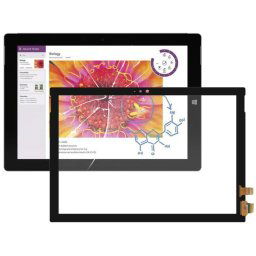 Pour Microsoft Surface Pro 3 1631 Écran tactile avec adhésif optiquement transparent OCA