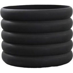 DBKD Cache-pot Mud noir Grand, Ø 20 cm