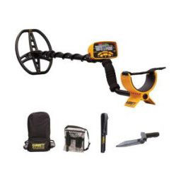 Garrett Ace 400i + Propointer 2 + pelle couteau Edge Digger + sacoche camo + sac à dos