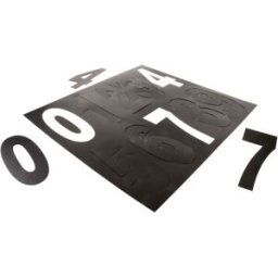 Deko Light 930807 Plaque de numéro de maison CEE G (A - G) 100 mm noir