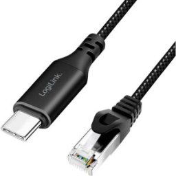 LogiLink USB 3.0 Câble adaptateur [1x USB-C® USB 3.2 (Gen 1) - 1x RJ45 mâle 8P8C] CU0411 1.50 m