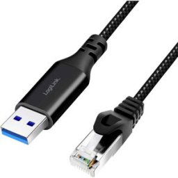 LogiLink USB 3.0 Câble adaptateur [1x USB 3.0 mâle type A - 1x RJ45 mâle 8P8C] CU0406 10.00 m
