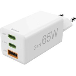 Hama Chargeur USB 65.00 W 1x USB-A, 2x USB-C® Power Delivery blanc intérieure USB Power Delivery (USB-PD)