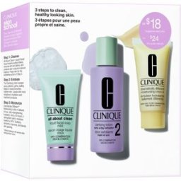 Clinique 3 Steps Skin Care Kit Skin Type 2 coffret cadeau pour un nettoyage parfait du visage