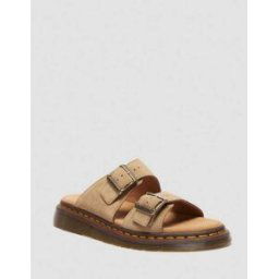 DR MARTENS Sandales Josef en Daim en Tanné, Taille: 42