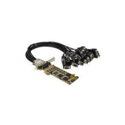 StarTech.com Carte PCI Express a 16 ports serie DB9 RS232 - Adaptateur serie PCIe haute vitesse a faible encombrement (PEX16S550LP) - module d'extension - PCIe 1.1 - RS-232 x 2