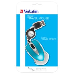 Verbatim Go mini optical Souris de voyage, bleu 49022