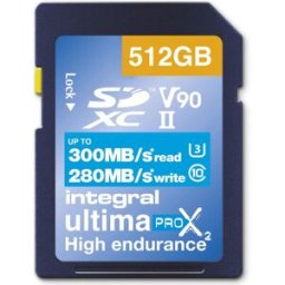 Integral Sdxc 512gb Uhs-Ii U3 Cl10 V90 300/280