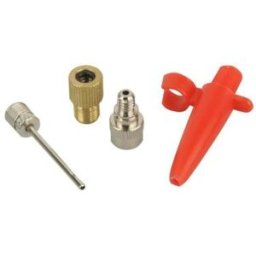 FISCHER Set d'adaptateurs pour pompe à air de vélo, 4 pièces