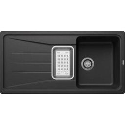 Blanco Sona 6 S évier 519680100 x 50 cm, PuraDur anthracite, réversible, avec cuve, sans télécommande de vidange