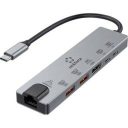 Renkforce Station daccueil USB-C® RF-USBH-550 Convient pour les marques: Acer, Apple, Asus, Dell, HP, Huawei, Lenovo, Microsoft, Samsung avec fonction de
