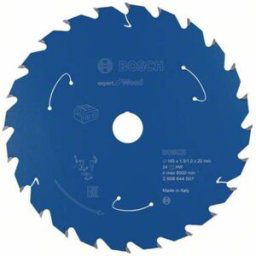 Bosch Accessories Kreissägeblatt Ø 165x20x1,5mm 24 WZ HM Expert for Wood 2608644507 Lame de scie circulaire 165 x 20 mm Nombre de dents: 24 1 pc(s)
