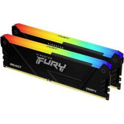 Kingston Beast RGB Module mémoire pour PC DDR4 32 GB 2 x 16 GB 3200 MHz DIMM 288 broches KF432C16BB12AK2/32