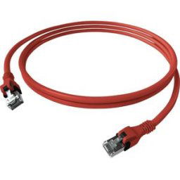 Easylan CPP1ORARAR0020 RJ45 Câble réseau, câble patch CAT 6a S/FTP 2 m rouge 1 pc(s)