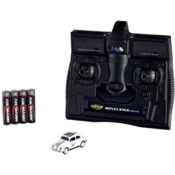 Carson Modellsport 500504153 VW Beetle Rallye 1:87 Auto RC électrique Voiture de tourisme avec accu, chargeur et piles pour lémetteur