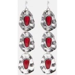 Pull&Bear Boucles D’oreilles Pendantes Pierre Argent M female