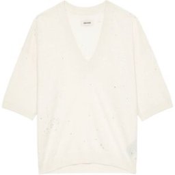 Zadig&Voltaire Pull Wully Ecru - Taille M - Femme