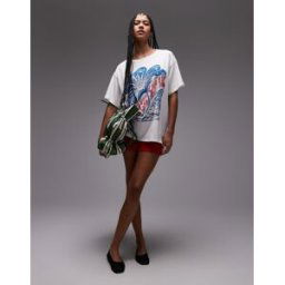 Wrangler x Lainey Wilson - T-shirt oversize imprimÃ© - Blanc Blanc L female