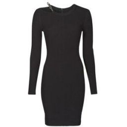 Robe courte MICHAEL Michael Kors CHAIN CUTOUT MINI DRS Noir
